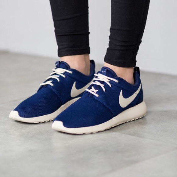 Nike Shoes - Nike Roshe one, navy and oatmeal, good condition.